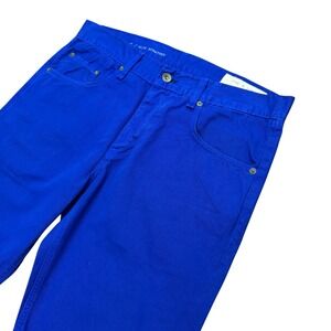Rag & Bone RB 15X Slim Straight Pants Mens 32 Cobalt Blue Tailored Workwear